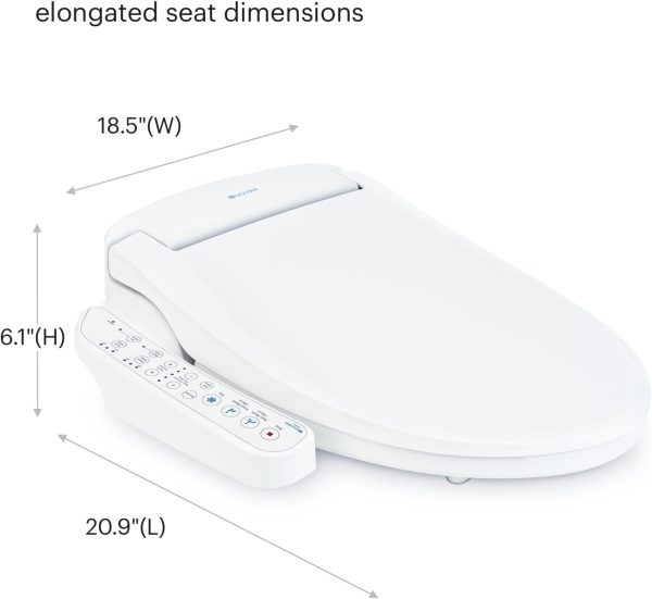 Electric Bidet Toilet Seat With Heated Seat, Oscillating