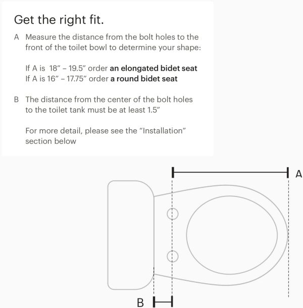 Electric Bidet Toilet Seat With Heated Seat, Oscillating