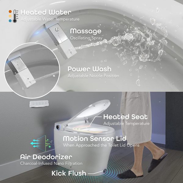 Intelligent Elongated Bidet Toilet